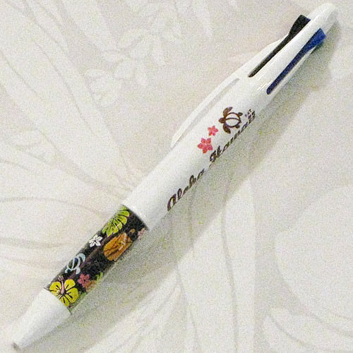 ハワイアン・4色ボールペン フラガール ブラック