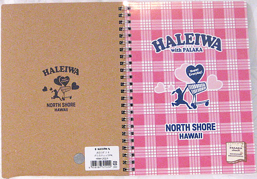 Haleiwa Happy Market ハワイアン・リングノート パラカ レッド