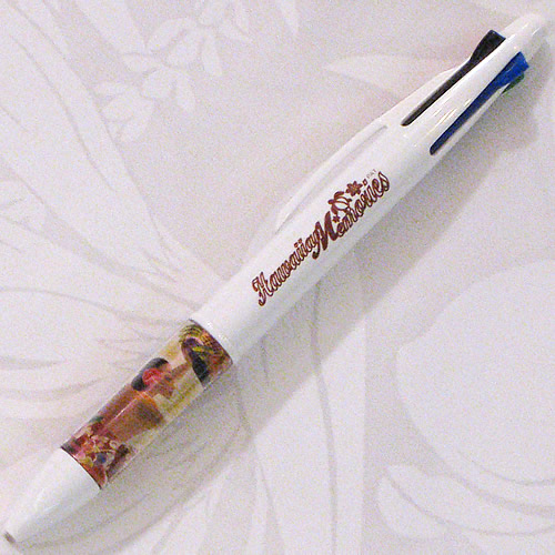 ハワイアン・4色ボールペン　フラガール ホワイト 