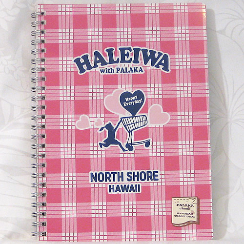 Haleiwa Happy Market ハワイアン・リングノート　アロハパイナップル ピンク 